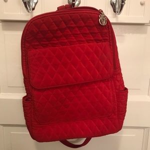 Vera Bradley Quilted Red Backpack